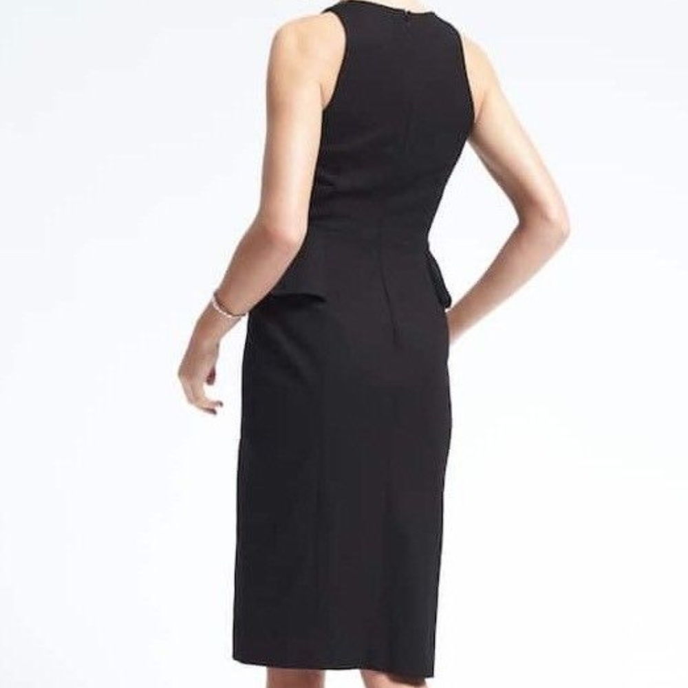 NWT Banana Republic Bi-Stretch Side-Peplum dress 4 - Picture 3 of 4